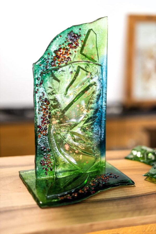 Sticlă de artă Veronika Rusňáková 23x38 cm - imagine 2