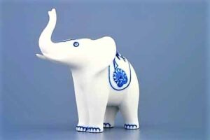 Cibulák – Slon reklamný – malý 12 cm – originál cibuľový porcelán 1. akosť