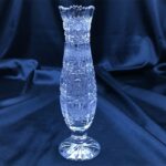Vas de cristal taiat 15 cm