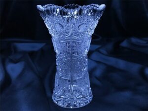 Krištáľová brúsená váza 13 cm