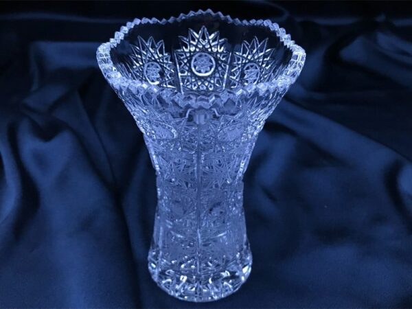 Krištáľová brúsená váza 13 cm