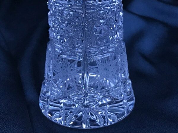 Krištáľová brúsená váza 13 cm