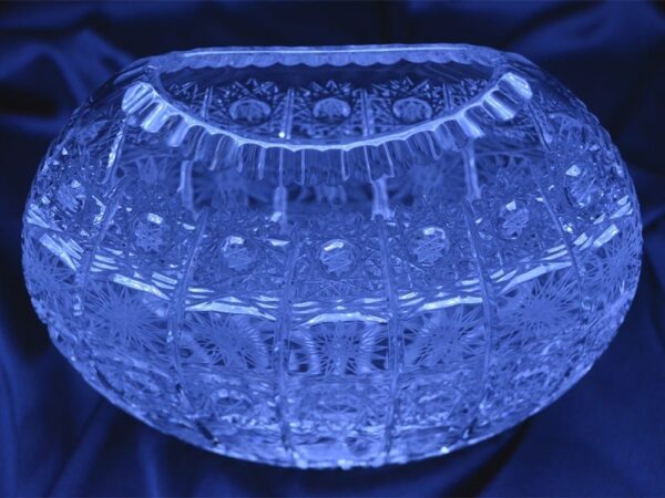 Krištáľová brúsená váza 18 cm