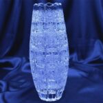 Vas de cristal taiat 23 cm