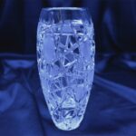 Vas de cristal taiat 18 cm