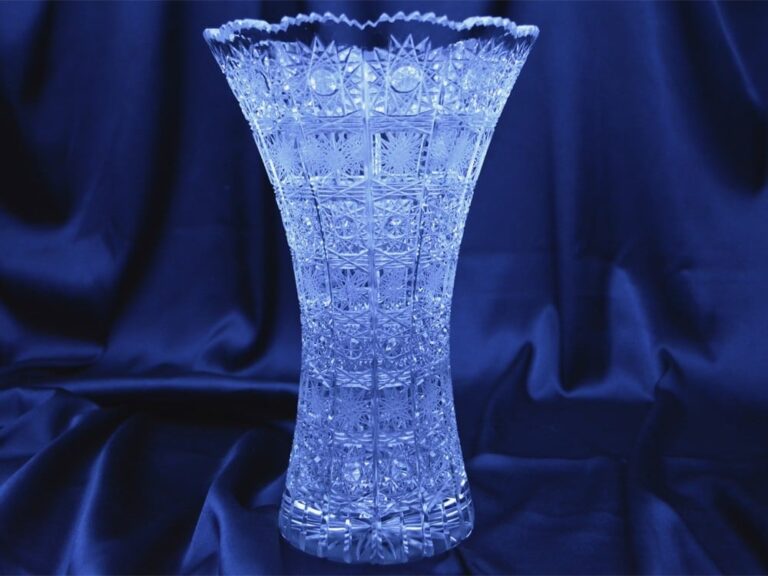 Vas de cristal taiat 25 cm