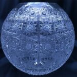Vas de cristal taiat 18 cm