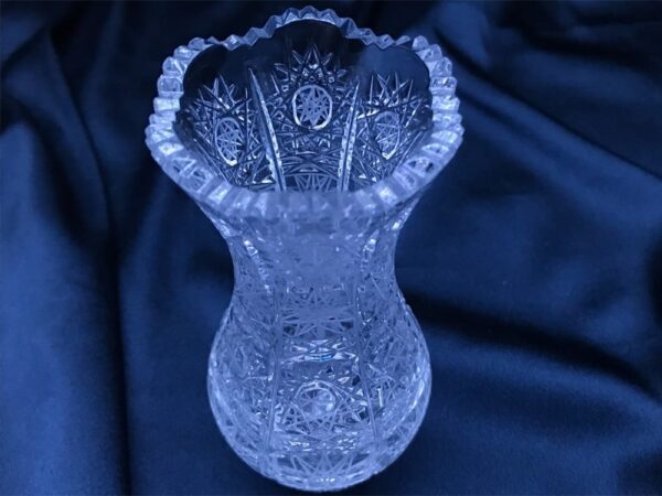 Krištáľová brúsená váza 12,5 cm