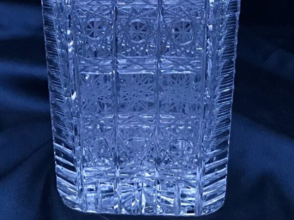 Krištáľová brúsená váza 24,5 cm