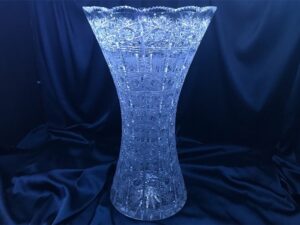 Krištáľová brúsená váza 49,5 cm