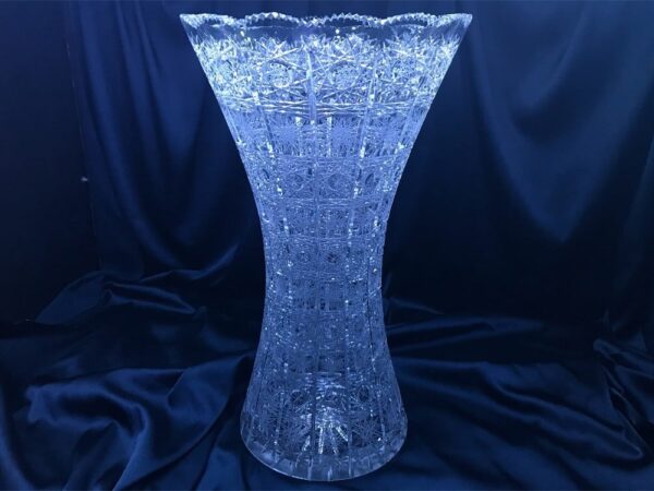 Krištáľová brúsená váza 49,5 cm